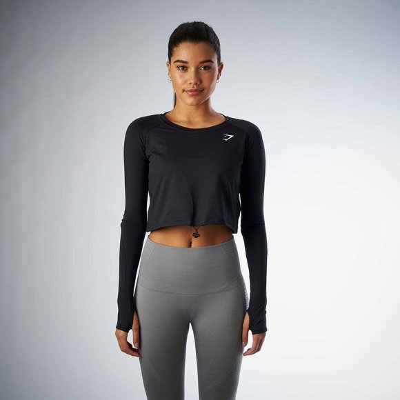 Gymshark Tops - Gymshark | Athleisure | Workout Crop Top | Color: Black | Size: XS